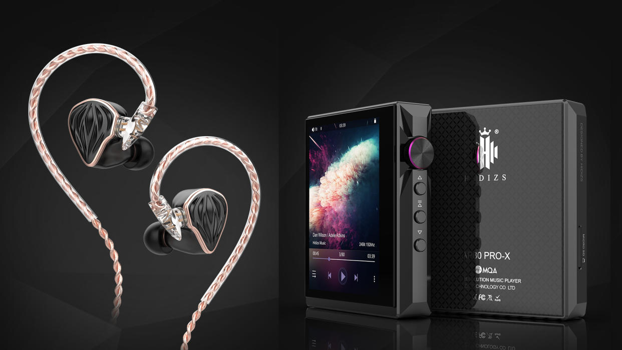  Hidizs AP80 PRO-X portable player and MS3 IEMs 