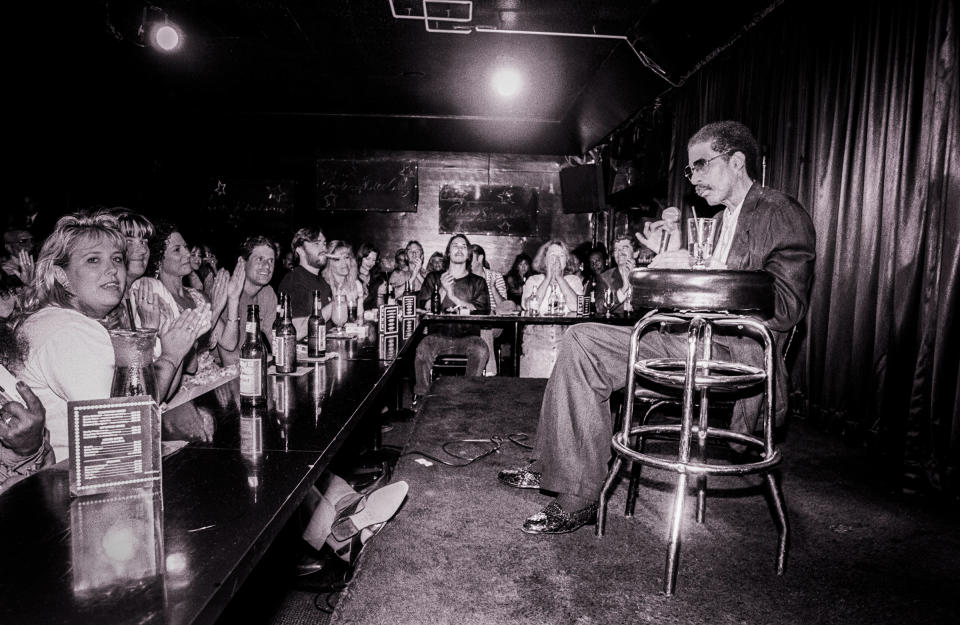 Pryor performing at the Comedy Store club, on Sunset Boulevard.<span class="copyright">Evan Hurd—Corbis/Getty Images</span>