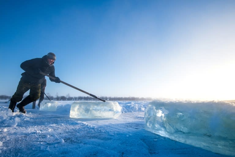 People in Yakutia, in northeastern Siberia, rely on frozen drinking water for much of the year