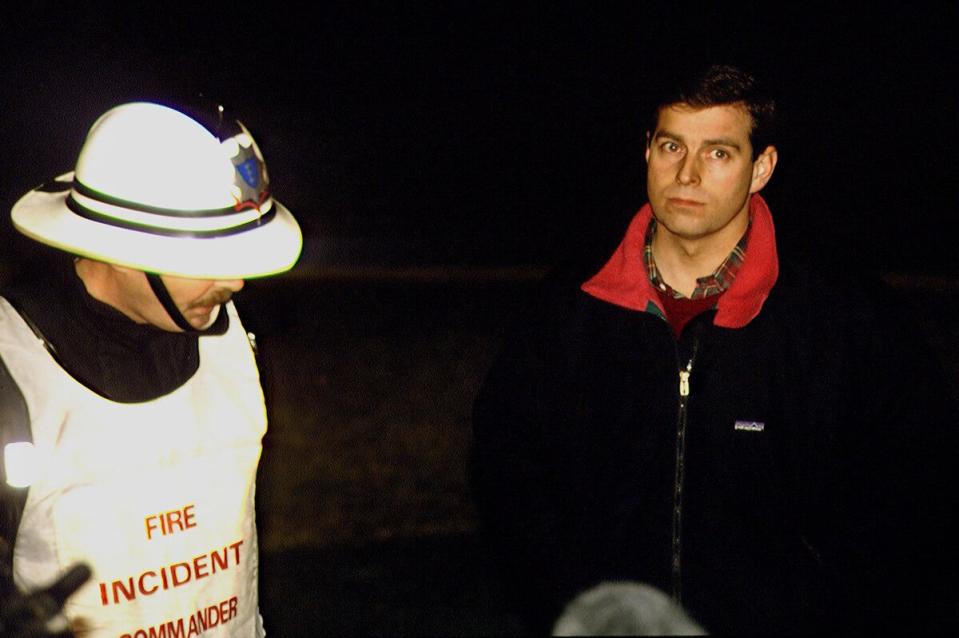 Prince Andrew, 1992 Fire At Windsor Castle