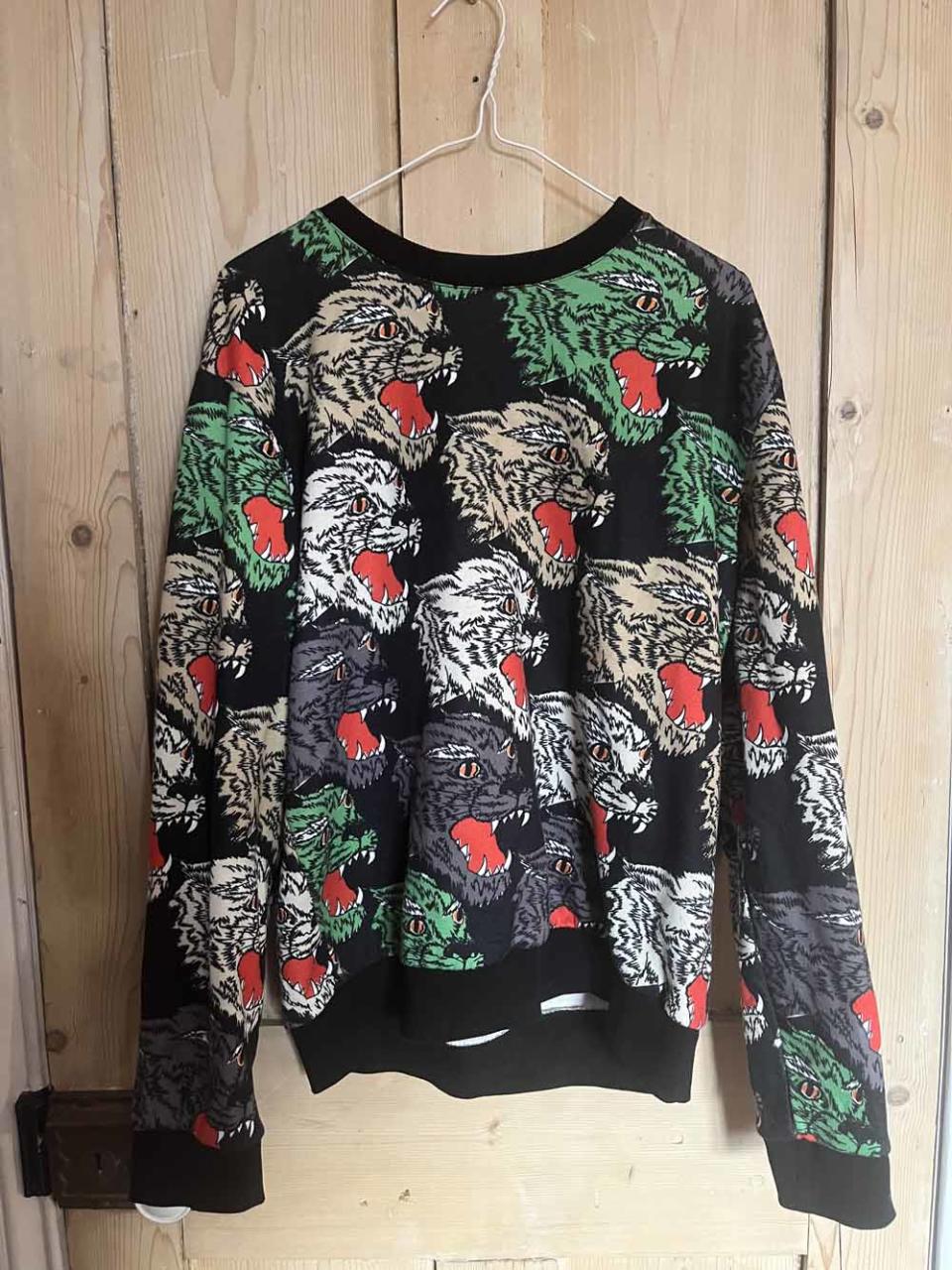 Barnes purchased this vintage Gucci jumper for just £5. (Collect/PA Real Life)