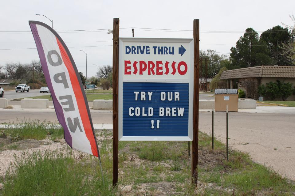 The sign that greeted Java Nick's customers now greets coffee drinkers at Hot Shot Espresso at 603 West Pierce Street.