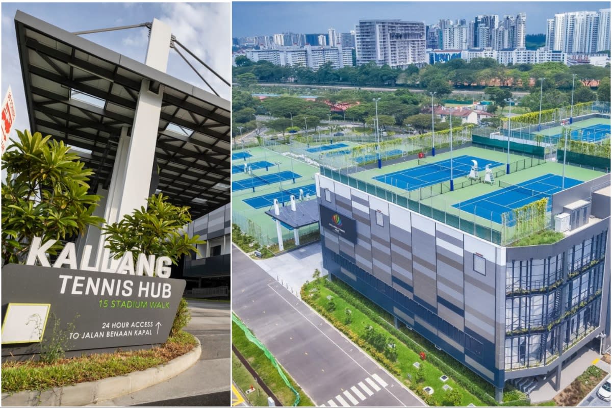 The new Kallang Tennis Hub will be opening in phases from 15 April 2024. (PHOTOS: Singapore Sports Hub)