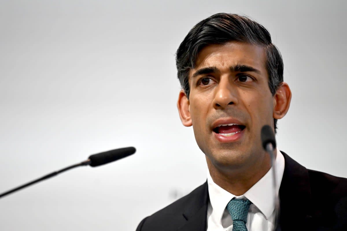 Rishi Sunak is set for his biggest political test yet as he presses to unveil a deal to fix issues with the Northern Ireland Protocol, despite pushback from Boris Johnson and unionists (Ben Stansall/PA) (PA Wire)