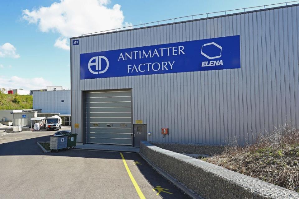 Outside of the Antimatter Factory at CERn in Meyrin, Switzerland.