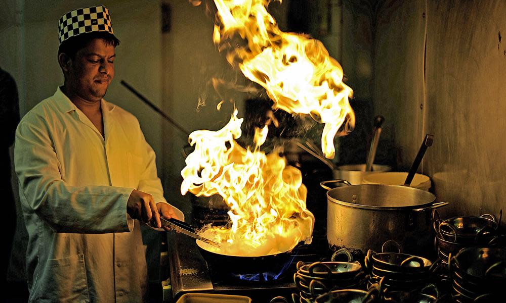 Saiful Islam, a chef in an Indian restaurant on Brick Lane in east London