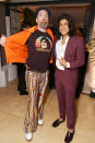 <p>at a party celebrating Apple TV+'s <i>Ted Lasso </i>at Sunset Tower in Los Angeles.</p>