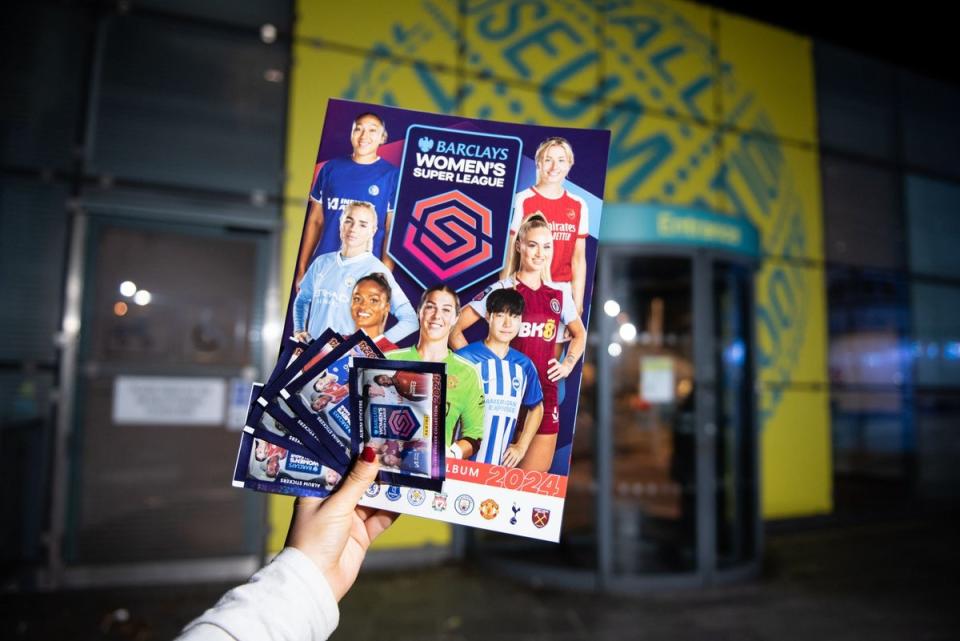 There are 350 stickers to collect from the 12 WSL teams, as well as trophies and stadiums (FA)