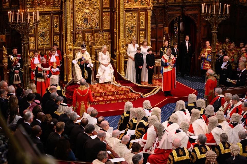 Charles delivers the King’s Speech (Leon Neal/PA) (PA Wire)