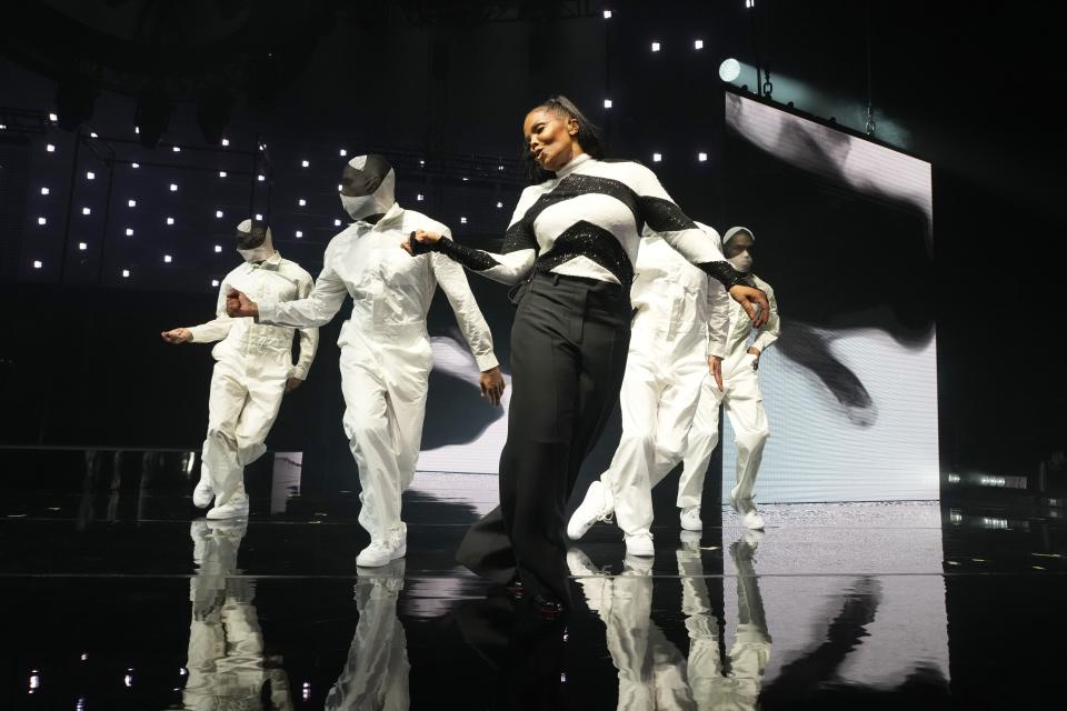 HOLLYWOOD, FLORIDA - APRIL 14: Janet Jackson performs at Hard Rock Live at Seminole Hard Rock Hotel & Casino Hollywood on April 14, 2023 in Hollywood, Florida.