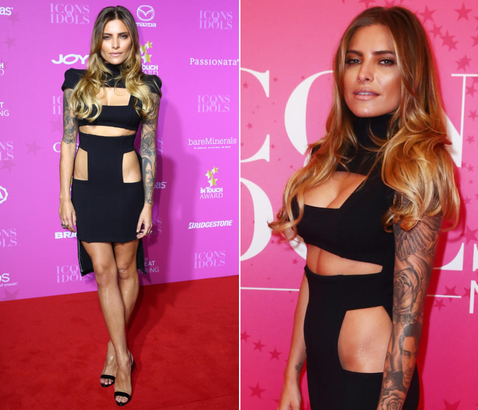 Ganz nackt hätte möglicherweise auch nicht viel intimer gewirkt: Sophia Thomalla besuchte die InTouch-Awards in Berlin in einem Cut-out-Kleid mit Wahnsinns-Dekolleté, Bauch- und Hüftblitzer – ein Look, wie ihn wohl nur die schöne Sophia tragen kann! (Bilder: Getty Images)