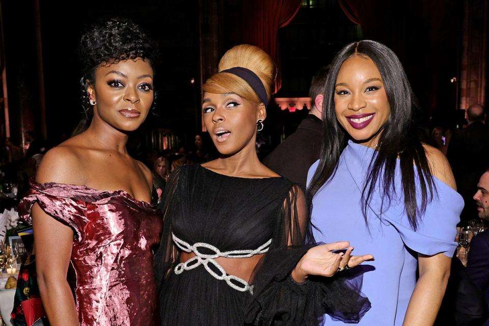 (L-R) Danielle Deadwyler, Janelle Monae, and Chinonye Chukwu attending National Board Of Review 2023 Awards Gala in January (Getty Images for National Board)