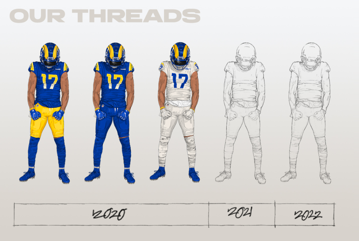 Los Angeles Rams - 󾟹 Uniform Alert 󾟹 In the days of the Fearsome  Foursome, the Rams used to wear white on white so this is a modern nod back  to our history in the