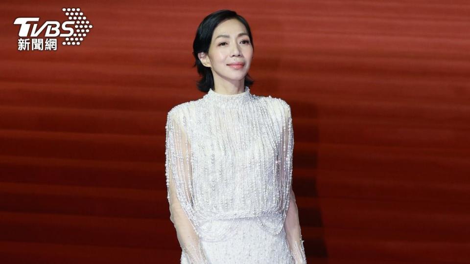 萬芳今晚除在金馬60角逐女配角獎，還表演嘉賓身分登台。（圖／TVBS娛樂組攝）
