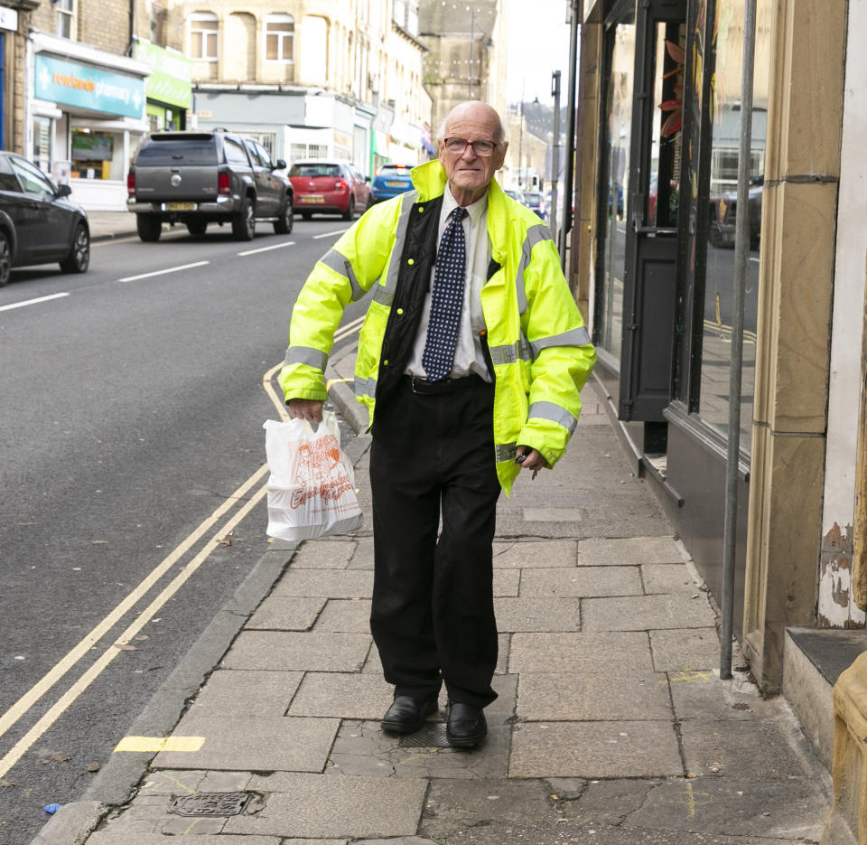 Britain’s best takeaway driver. Brian Loughans, 82. (SWNS)