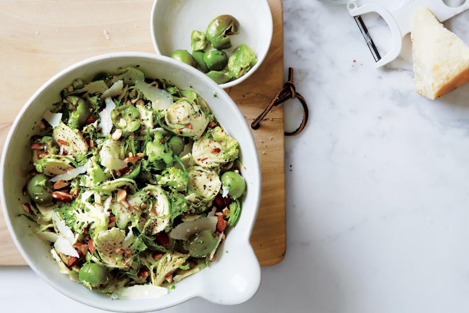 Broccoli and Brussels Sprouts Slaw