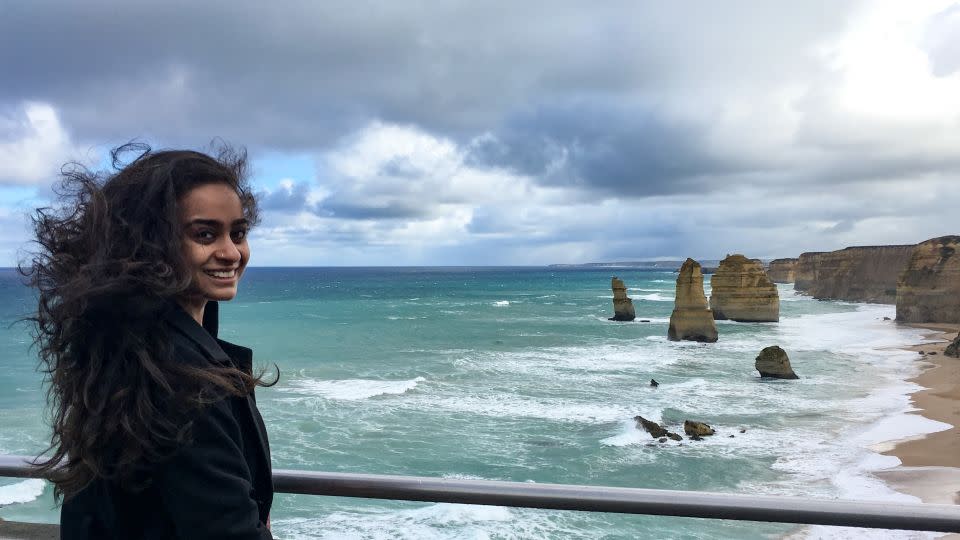 Content creator Parthasarathy, also known as Peppy Travel Girl, pictured in Melbourne in 2017. - Preethi Parthasarathy (Peppy Travel Girl)