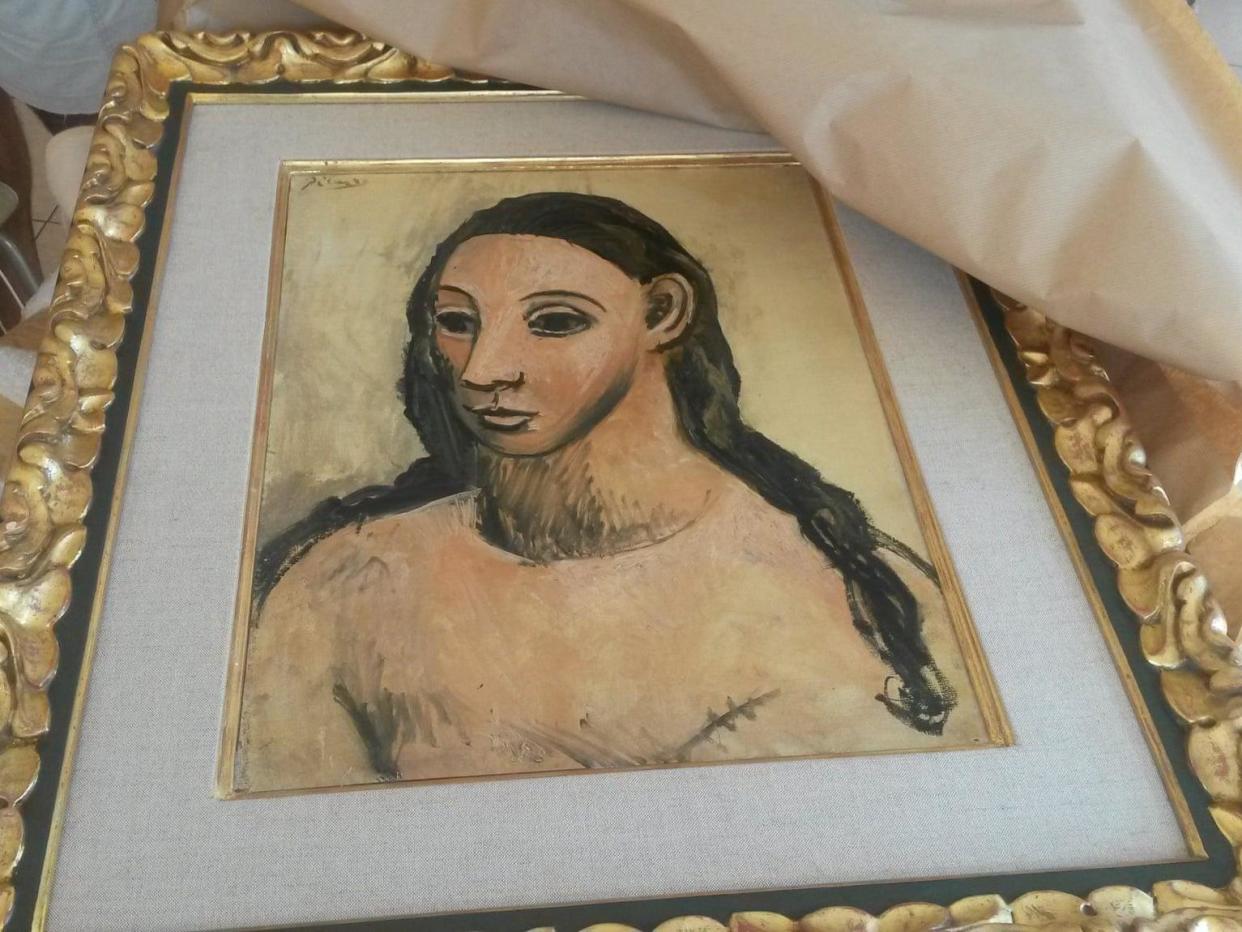 The Picasso painting 'Head of a Young Woman' has been seized by Spanish authorities: AFP/Getty