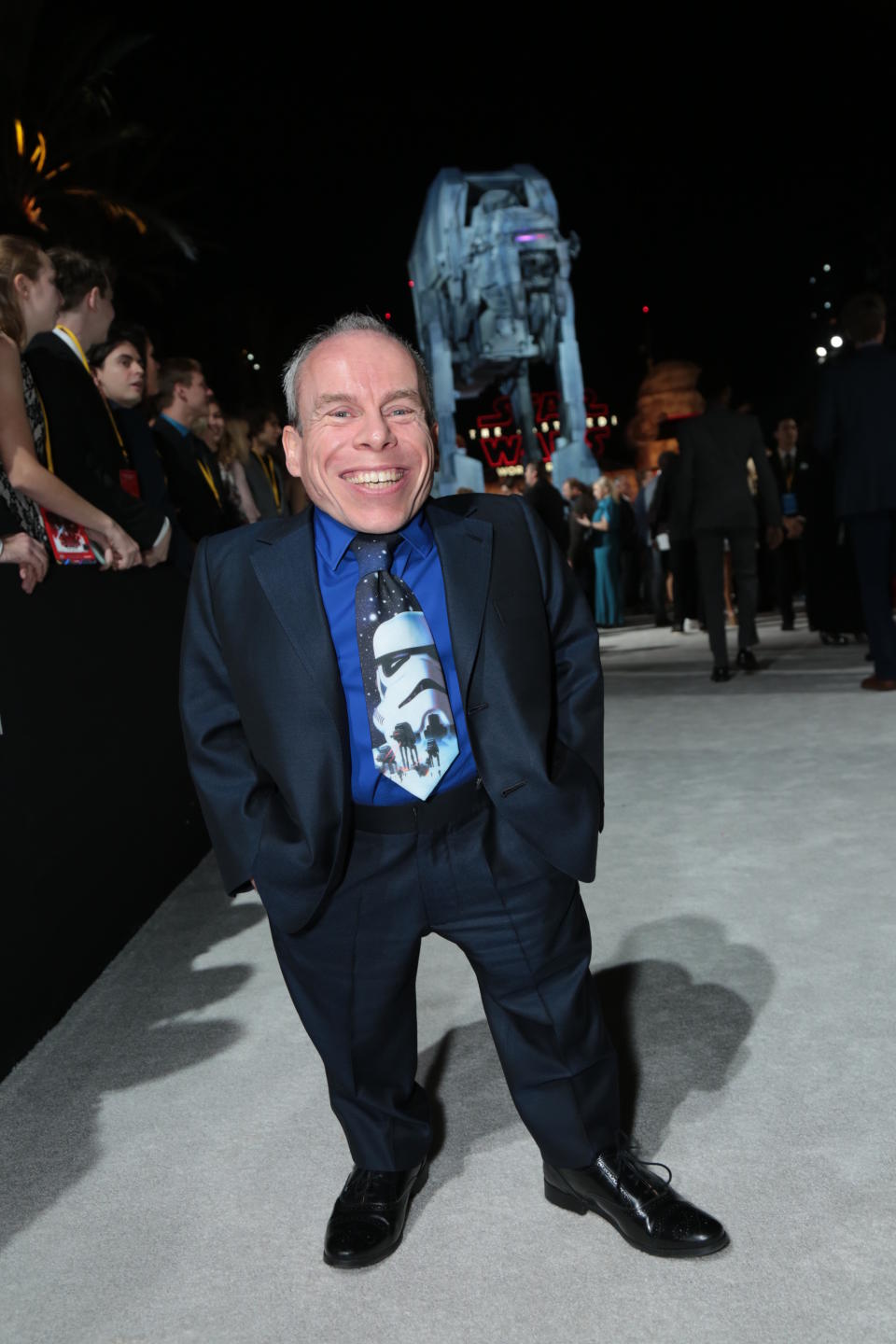 Warwick Davis appears as multiple characters in <i>The Last Jedi</i>. (Photo: Alex J. Berliner/ABImages)