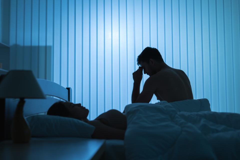 Sexsomnia, or sleep sex, is a rare but real sleep disorder where people will engage in sexual behaviors including dirty talk, masturbating and sex while asleep. realstock1 – stock.adobe.com