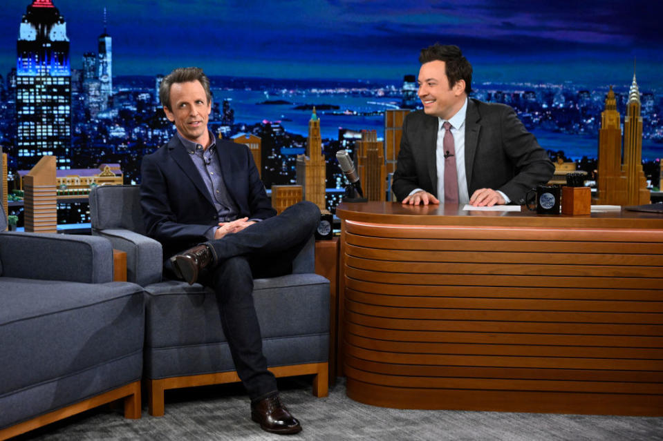 Seth Meyers and Jimmy Fallon