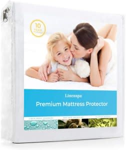 LINENSPA Premium Smooth Fabric Mattress Protector