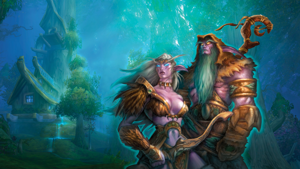 Night Elves in World of Warcraft.