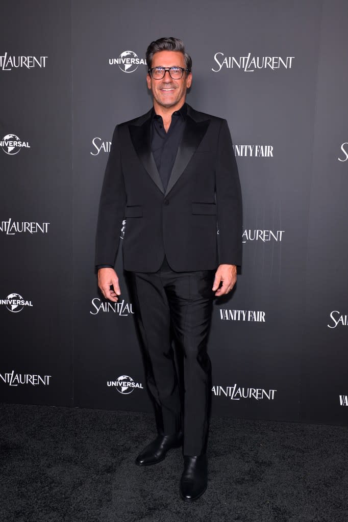 Jon Hamm has not yet clashed with Taylor Sheridan. Getty Images for Saint Laurent