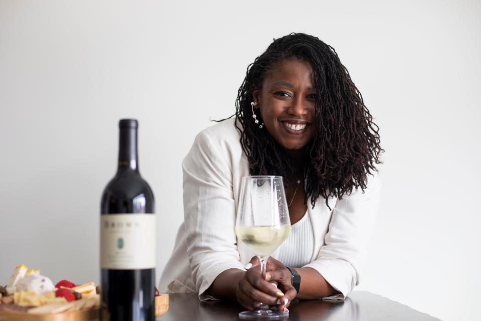 Natasha Williams, pictured Friday, Feb. 10, 2023, is the founder of Cincinnati's Black Wine Festival, the region's wine festival featuring all Black-owned wines and producers. The event, taking place at Music Hall, is sold out for 2024.