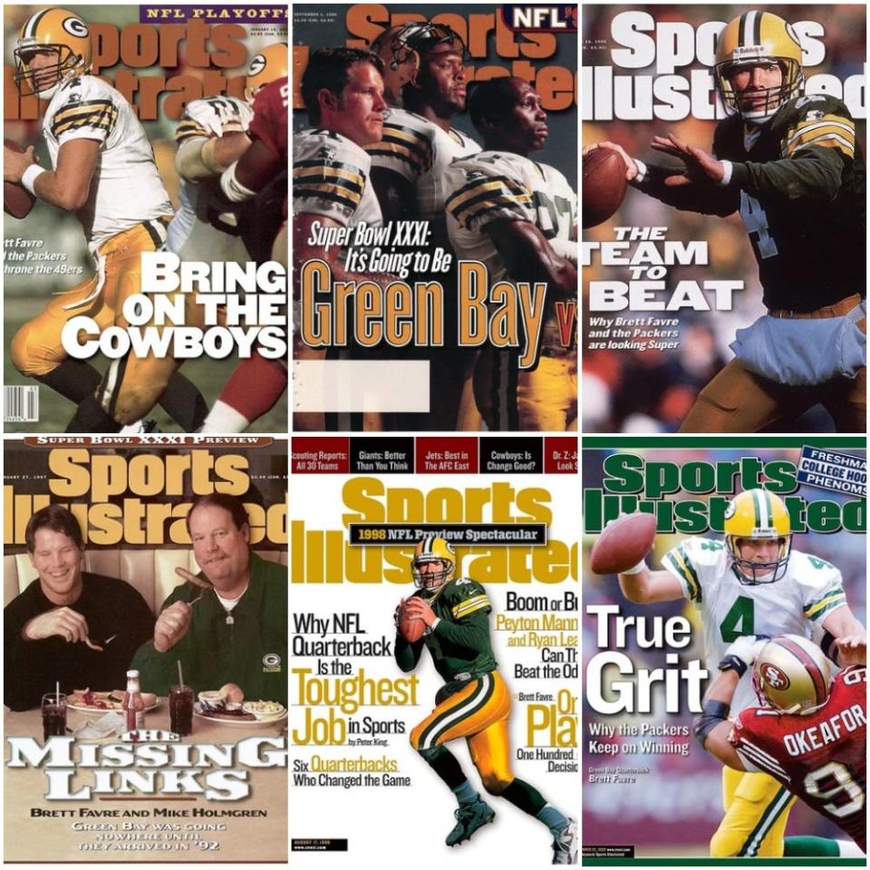 Brett Favre has been on several Sports Illustrated covers.