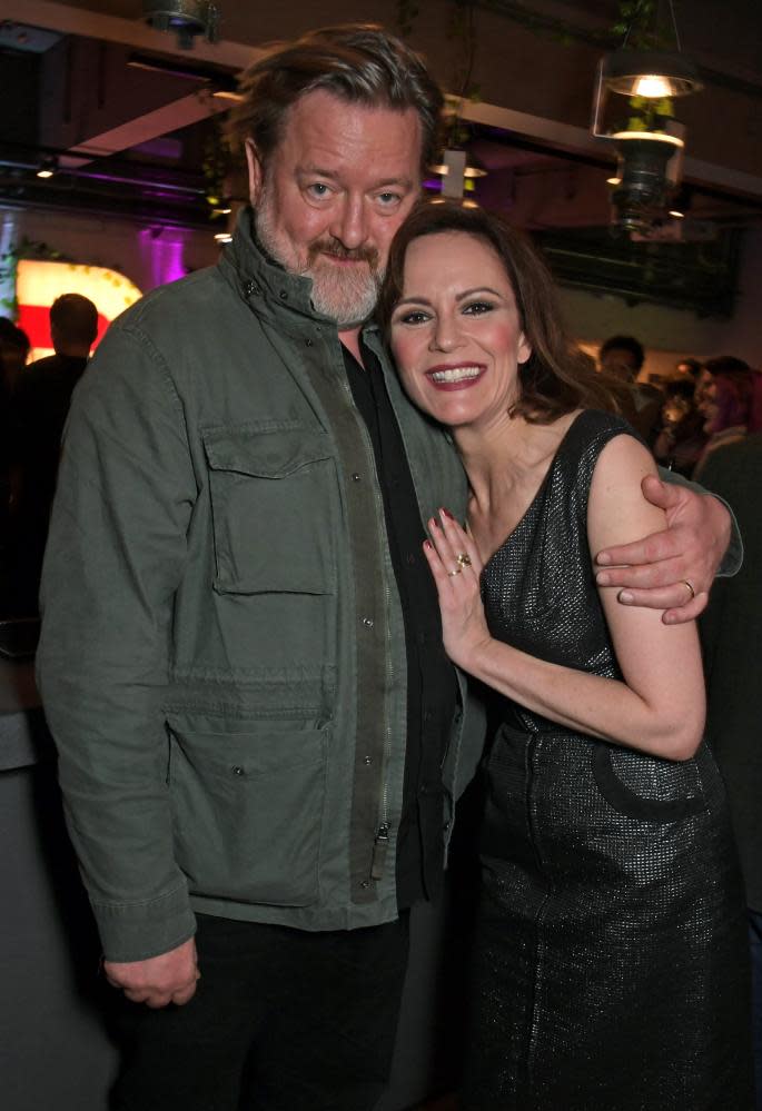 With her husband, Guy Garvey, April 2022.