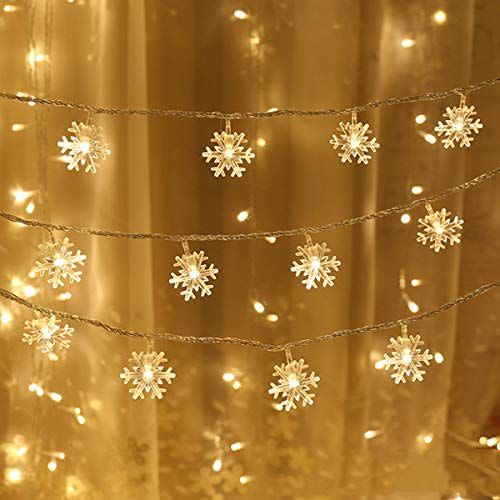 <p><strong>WesGen</strong></p><p>amazon.com</p><p><strong>$9.99</strong></p><p>These lights are battery-operated, so you can hang them up pretty much anywhere, and while they work outside, they'd also look cute indoors. This warm white tone feels cozy, but they also come in a bright white. </p>