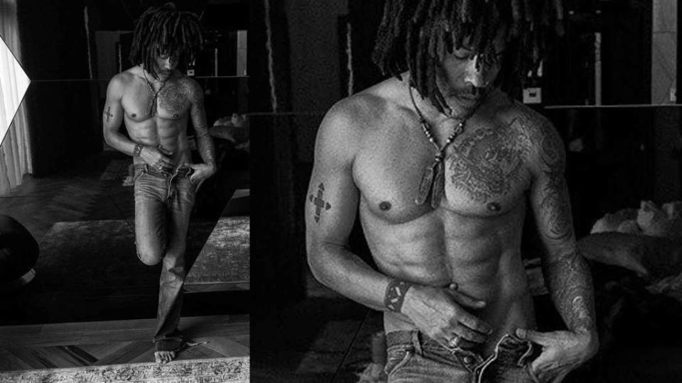Holy Abs Lenny Kravitz Strips Down For Delicious Shirtless Photo Shoot