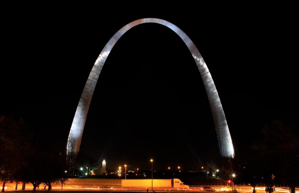 ST. LOUIS, MO - NOVEMBER 02:  Gateway Arch, in St. Louis, Missouri on NOVEMBER 02, 2012.  (Photo By Raymond Boyd/Michael Ochs Archives/Getty Images)