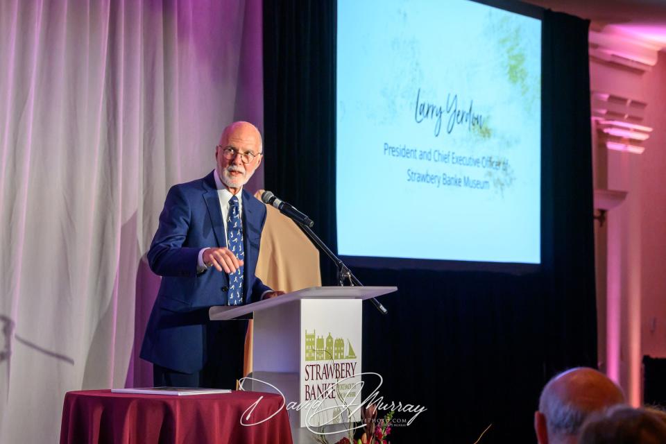 Strawbery Banke held a gala at the Wentworth by the Sea Hotel on Friday, Oct. 14, 2022 in honor and celebration of Lawrence J. Yerdon for 18 years of service as the Museum’s President and CEO.