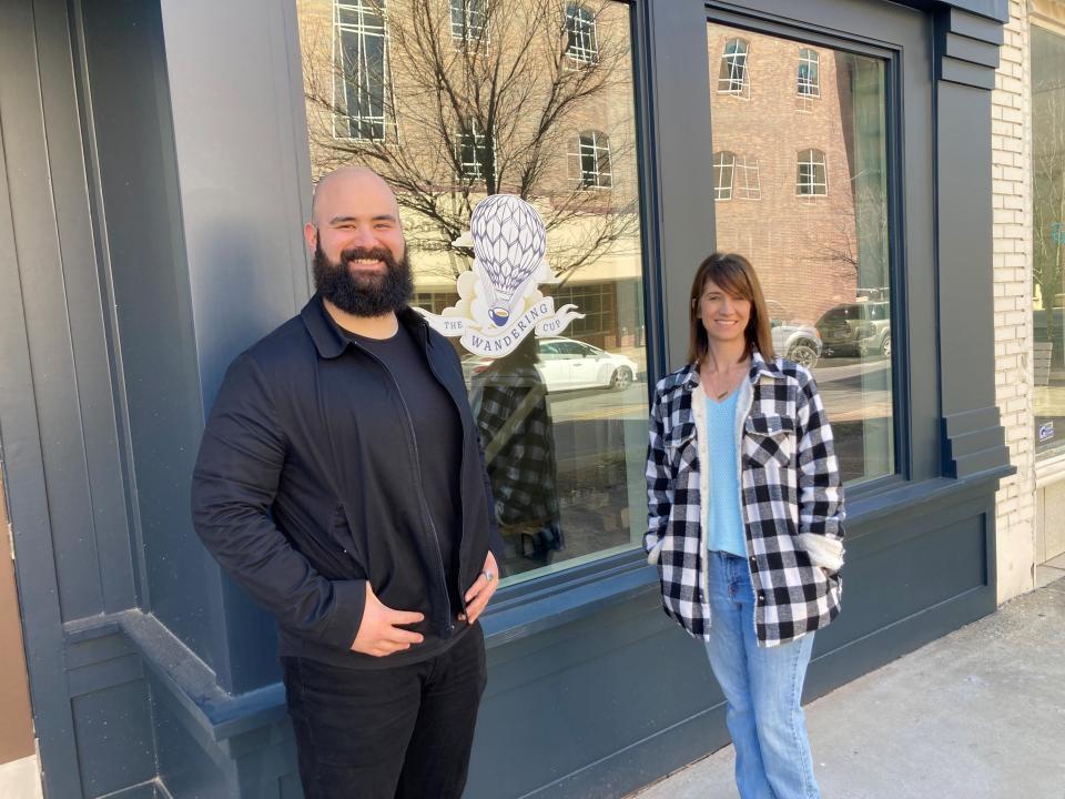 Melanie McIntyre and Keanu Trujillo partnered to open a coffee shop and coworking space in downtown Gastonia.