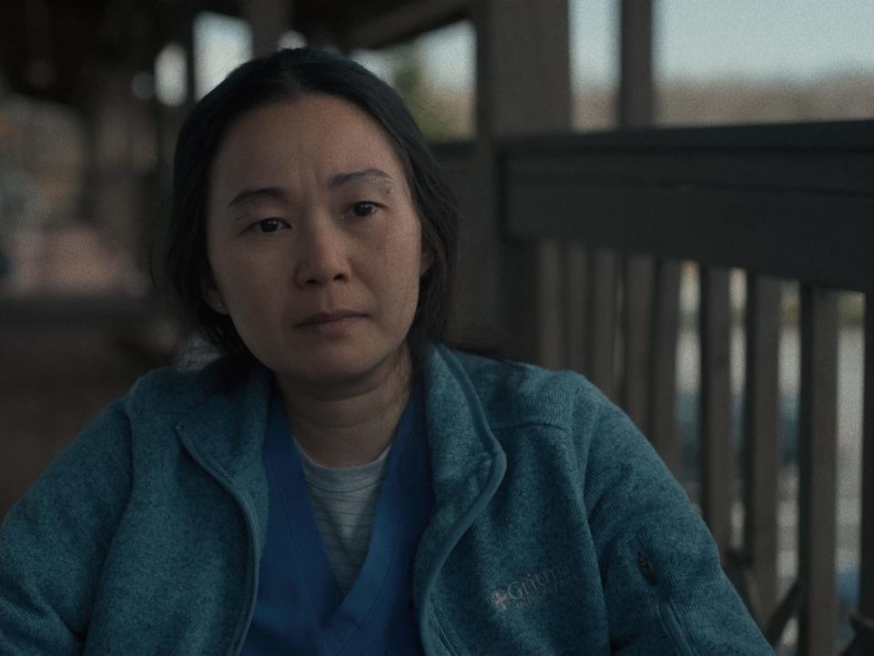 Hong Chau plays Liz, Charlie's nurse who is connected to his tragic backstory in "The Whale."