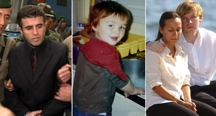Daimi Akyuz (left) gunned down Alistair Grimason in 2003, leaving parents David and Ozlem heartbroken (Picture: REX Features)