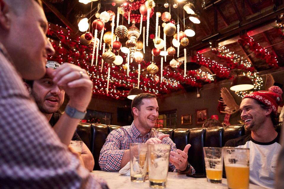 Gibson Street bar, located on South Lamar Boulevard, transforms into Gibson Wonderland for the holidays.