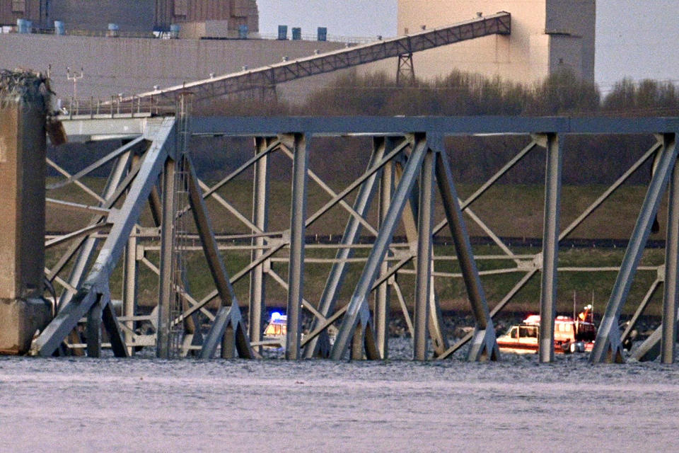 Key Bridge collapses into Patapsco River in Baltimore after vessel hits