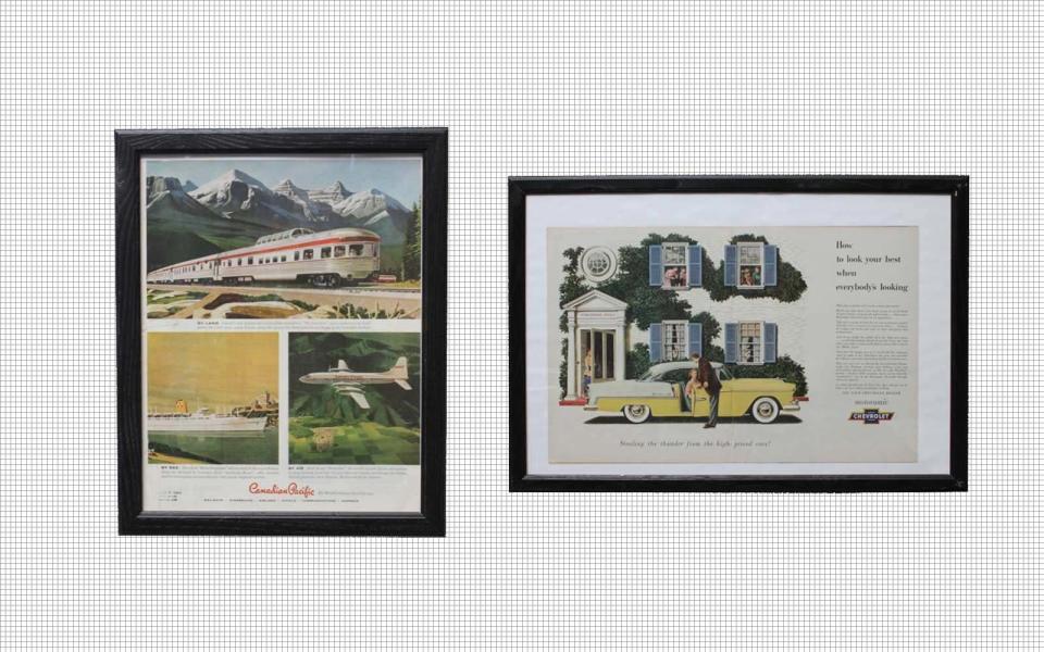 Vintage travel posters at auction