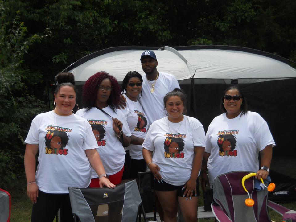 At a previous Oak Ridge Juneteenth festival in the historic Scarboro Community, some participants wore matching T-shirts with the date 1865, which is when the news of the end to slavery got to Texas.