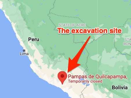 A team of international archaeologists excavated a site at Quilcapampa in Peru.