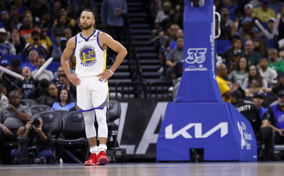 金州勇士球星Stephen Curry。（NBA Photo by Mike Ehrmann/Getty Images）