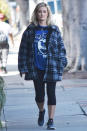 <p>Holly Madison layers up for her walk through Studio City, California, on Monday.</p>