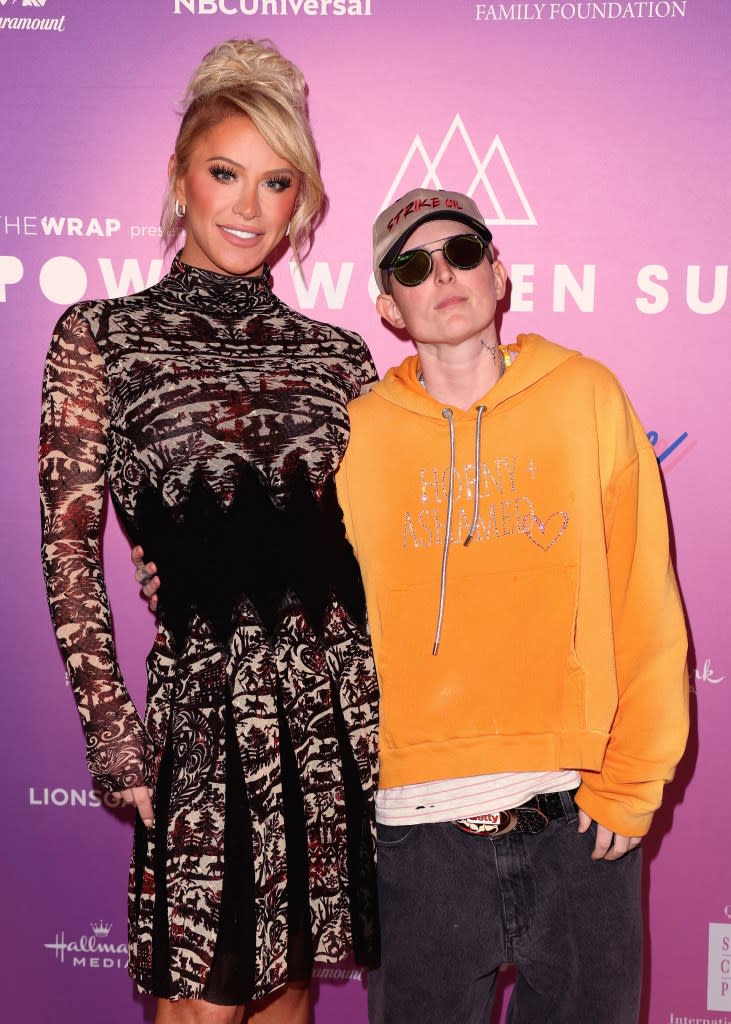 Gigi Gorgeous and Nats Getty at The Wrap's Power Women Summit, Maybourne Hotel, Beverly Hills, California on Dec 5, 2023.