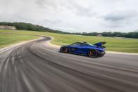 <p>Corvette engineer Jim Mero drove a 2019 Corvette ZR1 to a 2:37.3 lap on VIR's Grand Course setting the production-car record not long ago. But, under VIR rules, only lap times set during sanctioned race events count as official, meaning both his and <a href="https://www.caranddriver.com/features/a29390223/2019-mclaren-senna-lightning-lap/" rel="nofollow noopener" target="_blank" data-ylk="slk:our 2.4-second faster record;elm:context_link;itc:0;sec:content-canvas" class="link ">our 2.4-second faster record</a> are mere unofficial achievements. No major auto racing series uses the 4.1-mile Grand Course (IMSA runs the 3.3-mile Full Course), which means that if <a href="https://www.caranddriver.com/mclaren/senna" rel="nofollow noopener" target="_blank" data-ylk="slk:McLaren;elm:context_link;itc:0;sec:content-canvas" class="link ">McLaren</a> wants real slice of record breaking history outside of our book, they should let us take one racing. </p>