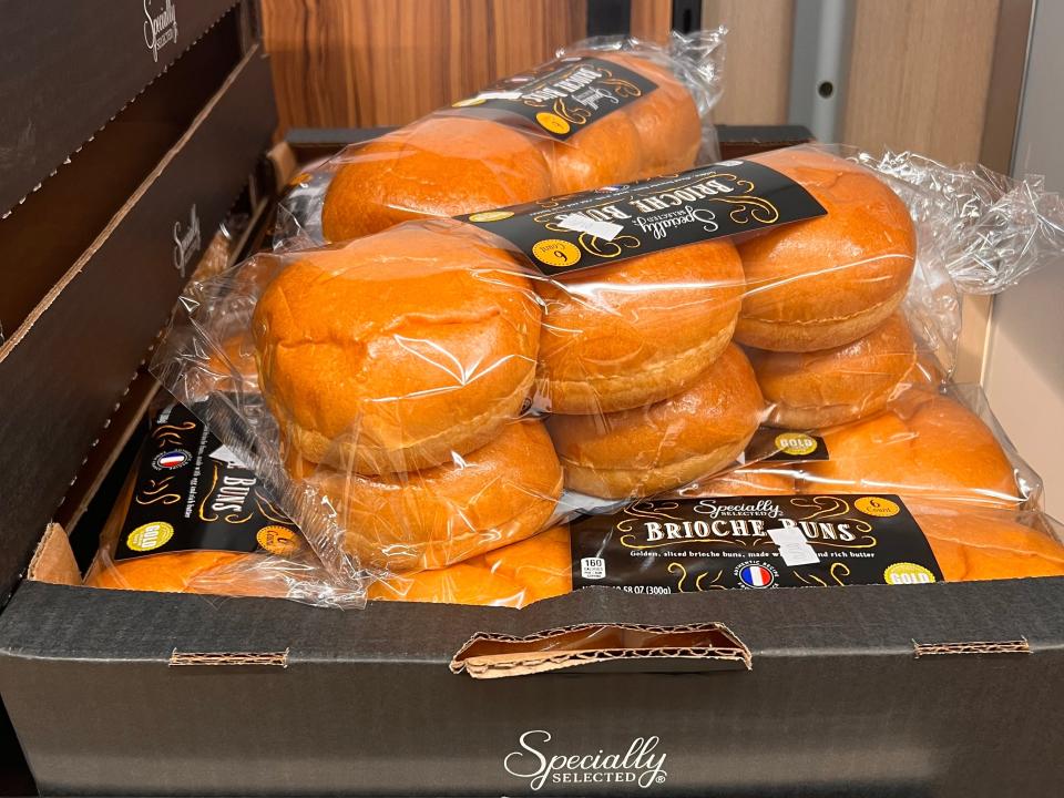 Brioche buns at Aldi