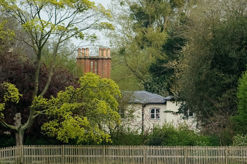 WINDSOR, ENGLAND - APRIL 10: A general view of Frogmore Cottage at Frogmore Cottage on April 10, 2019 in Windsor, England. The cottage is situated on the Frogmore Estate, itself part of Home Park, Windsor, in Berkshire. It is the new home of Prince Harry, Duke of Sussex and Meghan, Duchess of Sussex. (Photo by GOR/Getty Images)