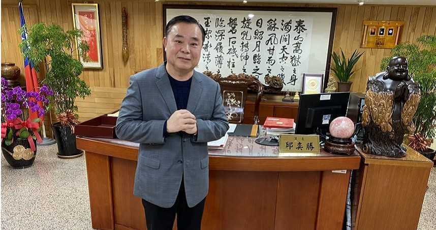 對於2022年桃園市長選舉，議長邱奕勝表示，目前先了解民意。（圖／陳大智攝）